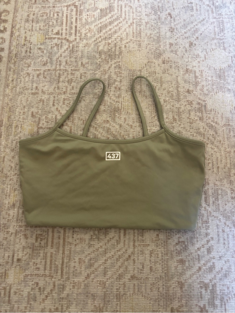 437 Sports Bra Sage Green Size Small